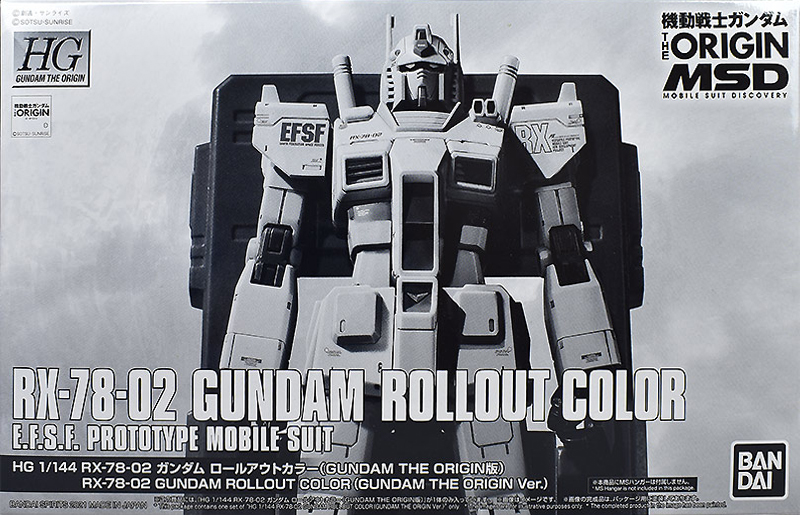 RX-78-02 Gundam Rollout Color (Gundam The Origin Ver.)