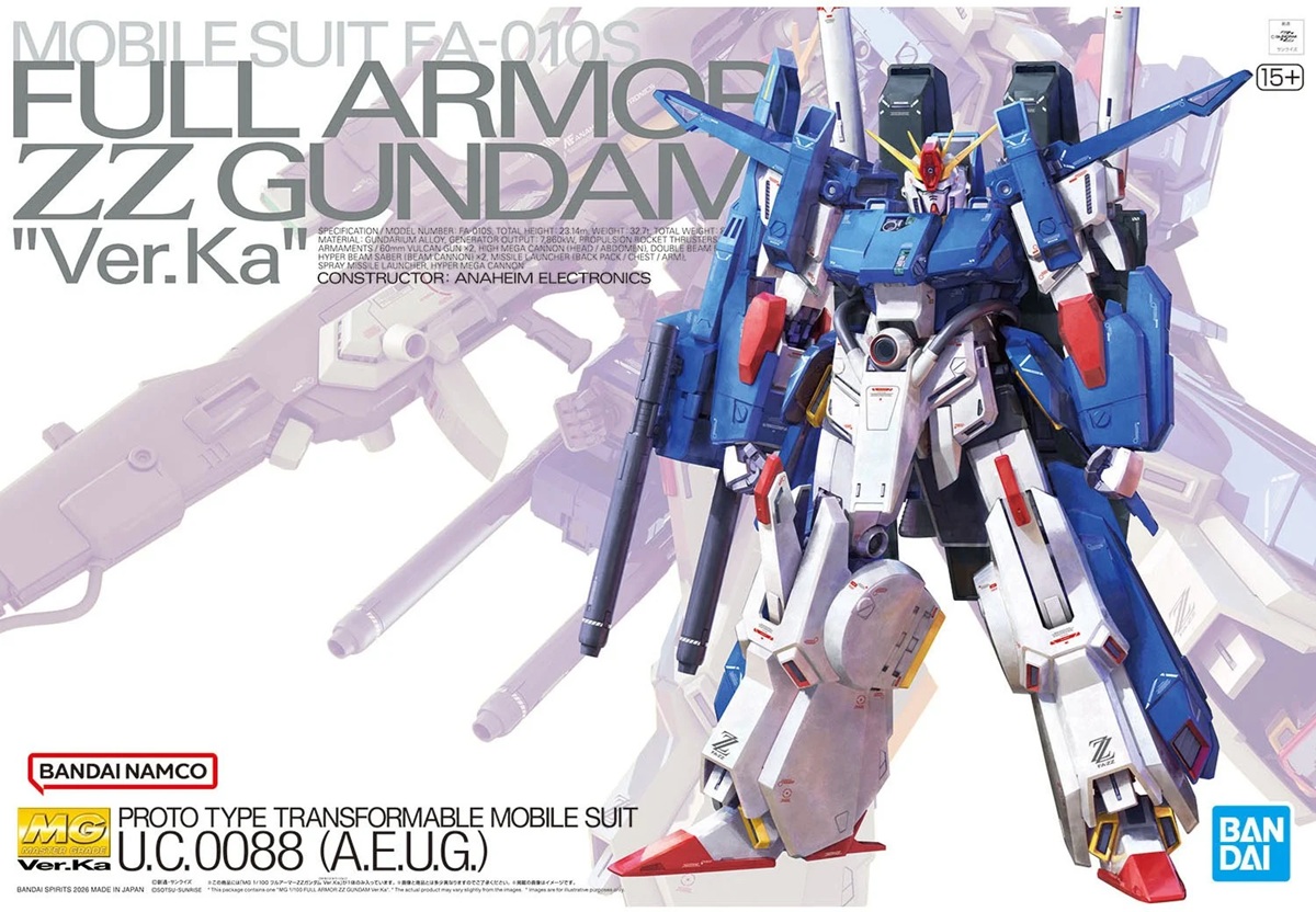 FA-010S (FA-010B) Full Armor ZZ Gundam Ver. Ka