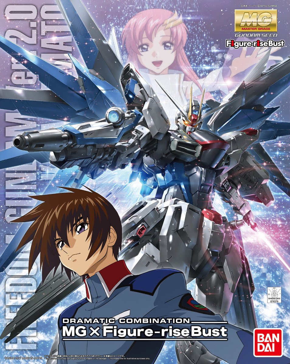 ZGMF-X10A Freedom Gundam Ver.2.0 & Kira Yamato (Dramatic Combination: MG x Figure-riseBust)