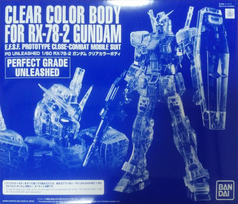 Clear Color Body for RX-78-2 Gundam