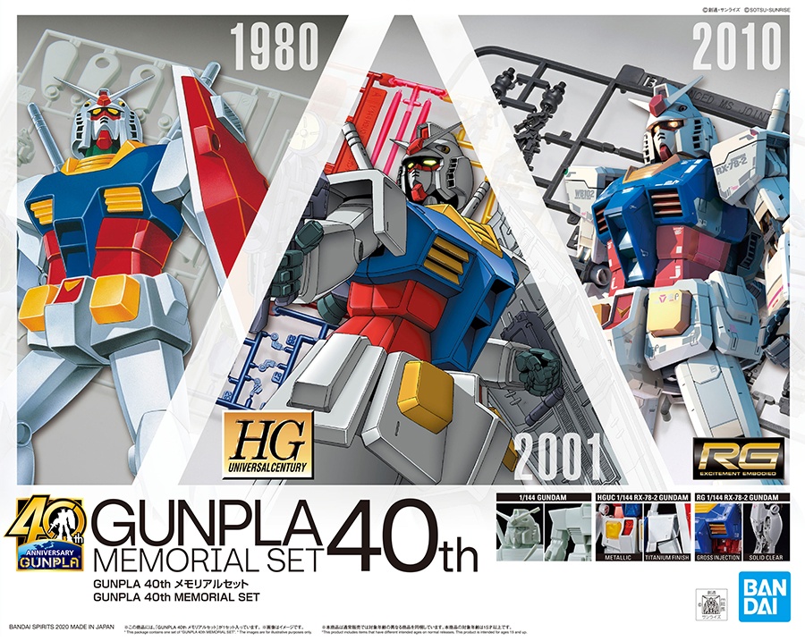 GUNPLA 40th Memorial Set
